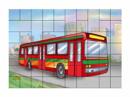 Магнитный пазл "Автобус" - fgospostavki.ru - Новоалтайск