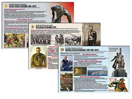 Комплект таблиц по истории "История России XX - XXI вв." раздаточные (цветные, ламинированные, А4, 12 штук) - fgospostavki.ru - Новоалтайск