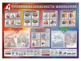 Стенд-уголок "Правила безопасности школьника" - fgospostavki.ru - Новоалтайск