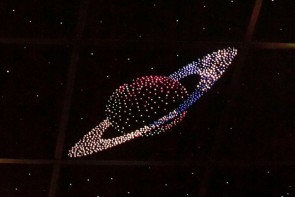 Потолок "Звездное небо с анимационным фибероптическим эффектом сатурн" - fgospostavki.ru - Новоалтайск