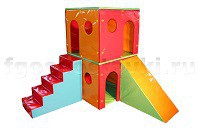 Домик игровой двухэтажный (комплект) - fgospostavki.ru - Новоалтайск
