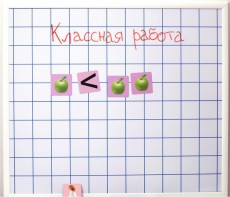 Магнитно-маркерная доска "Клетка" (86 см х 75 см) - fgospostavki.ru - Новоалтайск