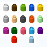  Элемент конструктора одиночный одноцветный Color Blocks 100 штук - fgospostavki.ru - Новоалтайск