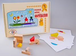 Игровой набор Фребеля "Конструктор деревянный без соединений-1" (Серия "Эксперимент") - fgospostavki.ru - Новоалтайск