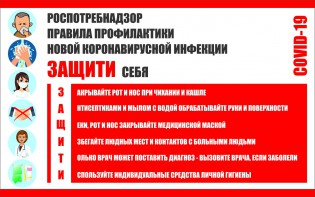 Плакат "Правила профилактики коронавируса" - fgospostavki.ru - Новоалтайск