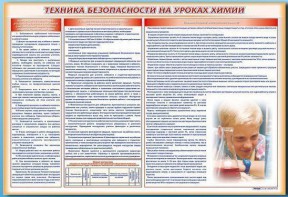 Стенд-уголок "Техника безопасности на уроках химии" - fgospostavki.ru - Новоалтайск