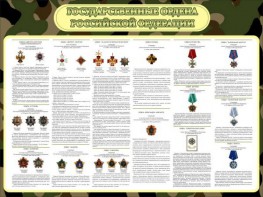Стенд "Государственные ордена РФ" - fgospostavki.ru - Новоалтайск