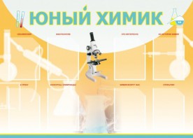 Стенд "Юный химик" Вариант 1 - fgospostavki.ru - Новоалтайск