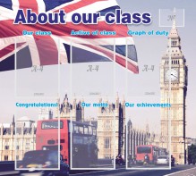Стенд "About our class" - fgospostavki.ru - Новоалтайск