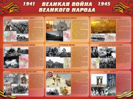 Стенд "Великая война Великого народа" Вариант 1 (9 блоков) - fgospostavki.ru - Новоалтайск