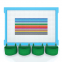  Элемент конструктора одиночный одноцветный Color Blocks 100 штук - fgospostavki.ru - Новоалтайск